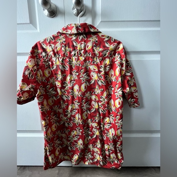 Octobre Edition men’s button down floral pattern shirt size small - Picture 3 of 5